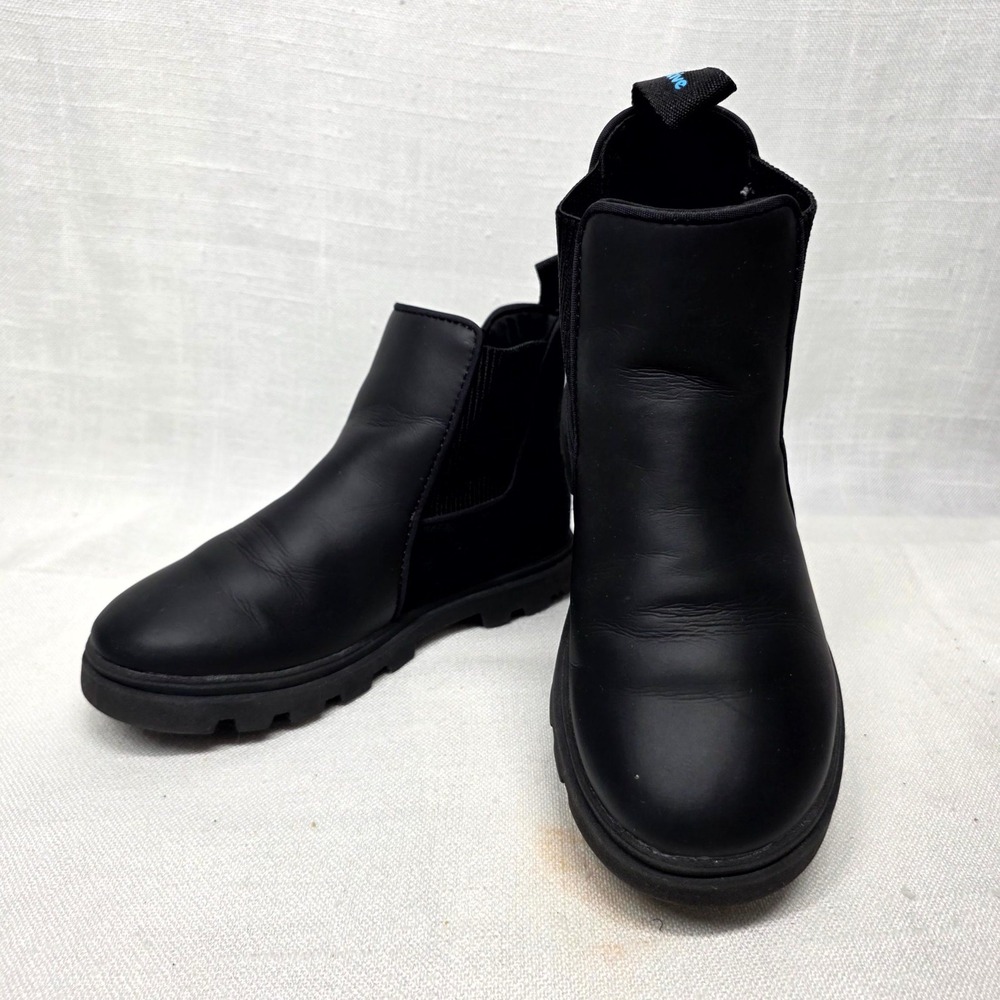 Native Kensington Treklite Boots‎ Kids C13 Black Chelsea Slip On Lug Sole Rugged